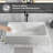 63'' X 29.5'' Freestanding Soaking Terrazzo Bathtub