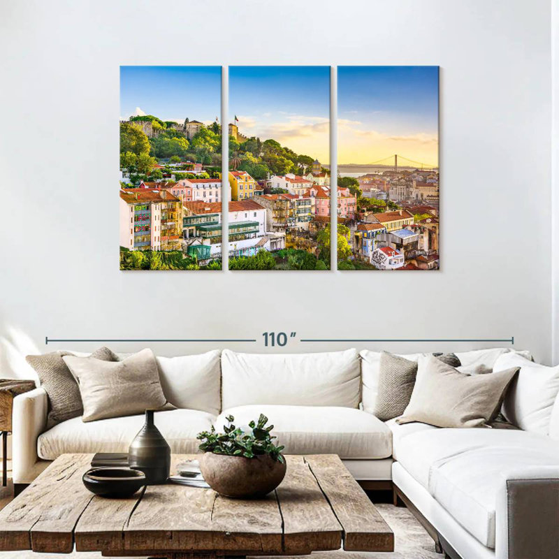 Rorry Lisbon Skyline, 48" H x 74" W