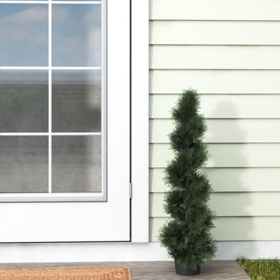 Artificial Potted Green Cedar Spiral Tree