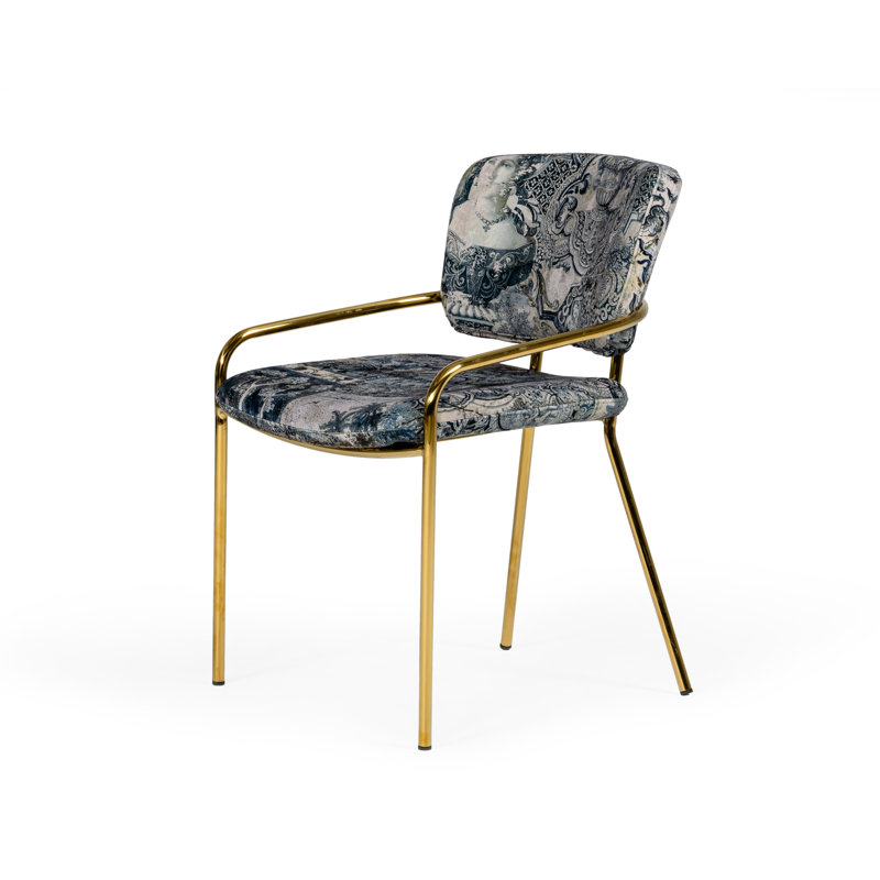 Cateisha 19'' H Velvet Upholstered Armchair