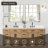 Gavino 84" W Double Bathroom Vanity Set with Mirror-1201026727