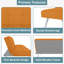 Futon convertible en tissu avec lin Harvyn 66,14 po-87051695