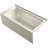 Archer Alcove Bath with Bask Heated Surface, Integral Apron, Tile Flange-14673847-77604564