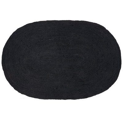 Oval Buckeys Solid Colour Hand Woven 160cm X 230cm Area Rug