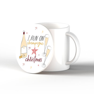 Carley Ceramic Round 1 Piece Coaster