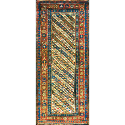 Hand Knotted Wool Geometric Area Rug