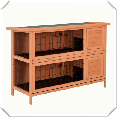 Cage à lapin en bois avec cage pour petits animaux