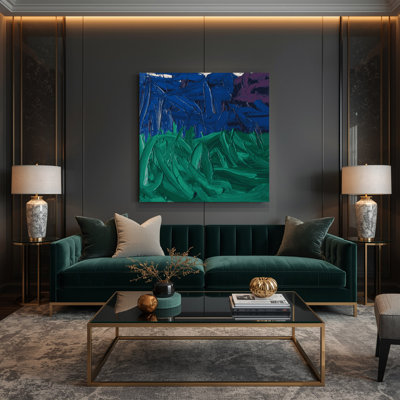 Neo Expressionism 50 Blue Canvas Wall Art