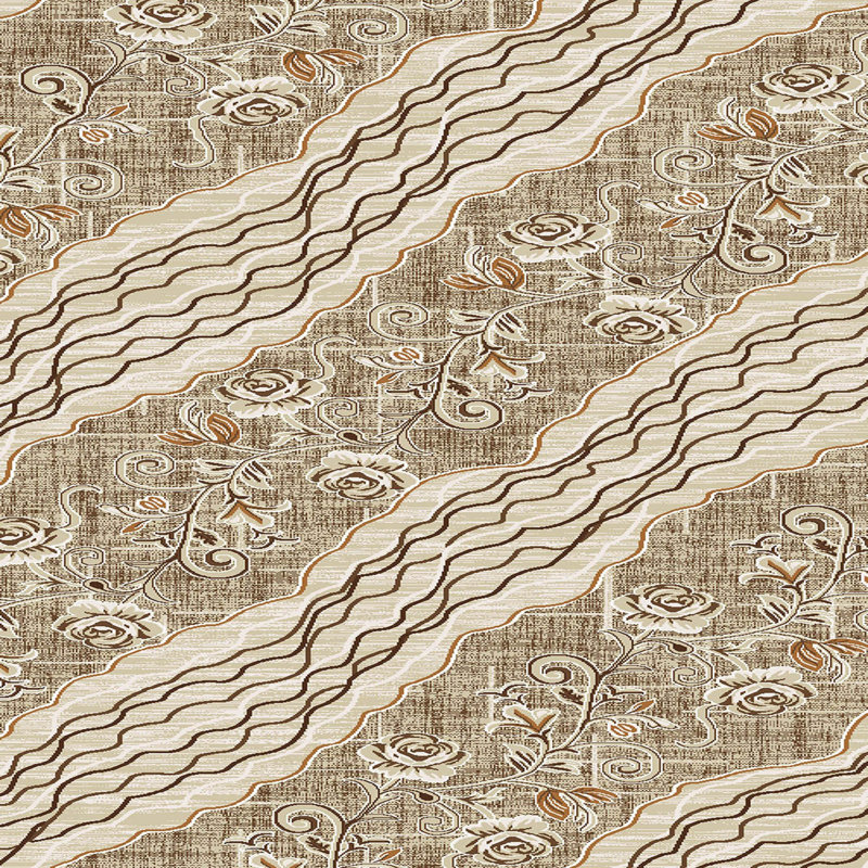Stylish Woven Carpet (3.9 x 4. ft), 1% Polyester, Pile Height: .3 in | Antibacterial & Non-Slip Underside, 3D Digital Printing | Machine Washable, Perfect for Home Décor, Living Room & Bedroom Use
