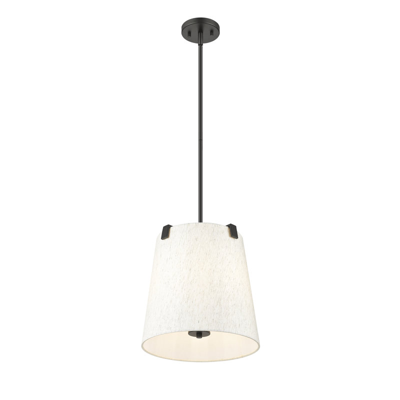 Luminaire suspendu 3 lumières Kohlman en noir mat, Noir mat