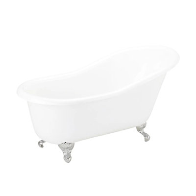57" Erica Cast Iron Clawfoot Soaking Tub