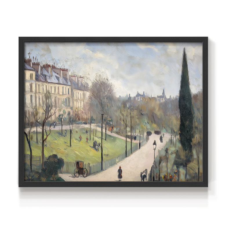 Paysage, série XXL-III, reproduction encadrée, 22" H x 28" W, Noir, noir, noir, noir