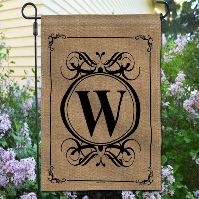 Drapeau de jardin en polyester 18 po x 12 po Johnica Classic, W