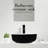 Andover Mills™ Kreutzer 16.5'' Black Ceramic Circular Bathroom Sink with Faucet-109579399
