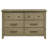 Henry 6-Drawer Dresser with Metal Extension Glides, Vineyard Oak