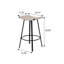 Ensemble de tabourets de bar 2 pièces à texture tissée, tabourets de bar minimalistes modernes en fer pour usage domestique et commercial