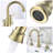 Widespread 2-handle Bathroom Faucet with Drain Assembly-81015342