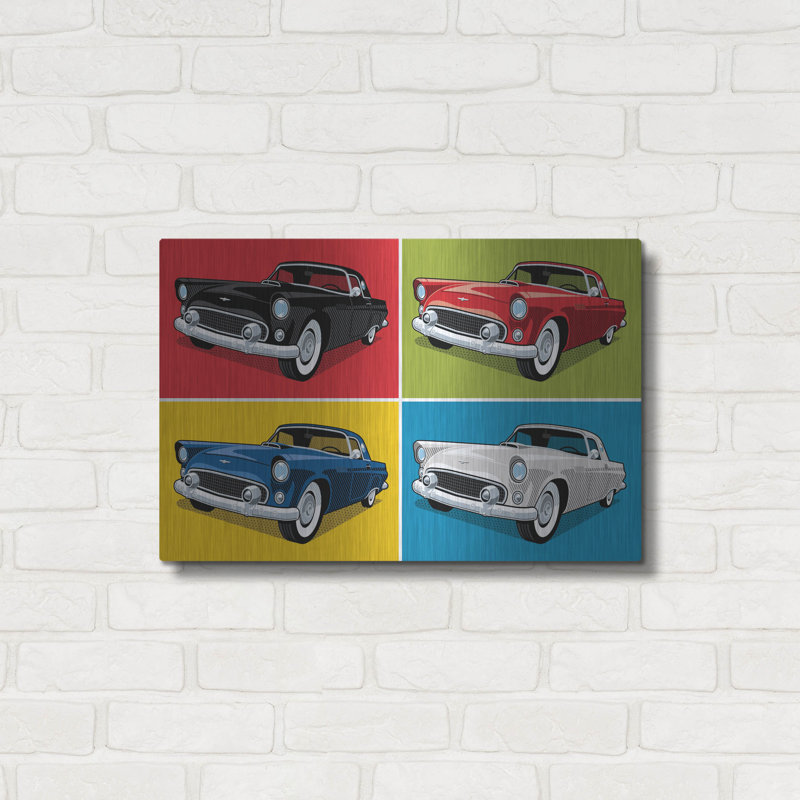 «1956 Thunderbird Classic Car» par Ron Magnes, H 16 po x l 24 po
