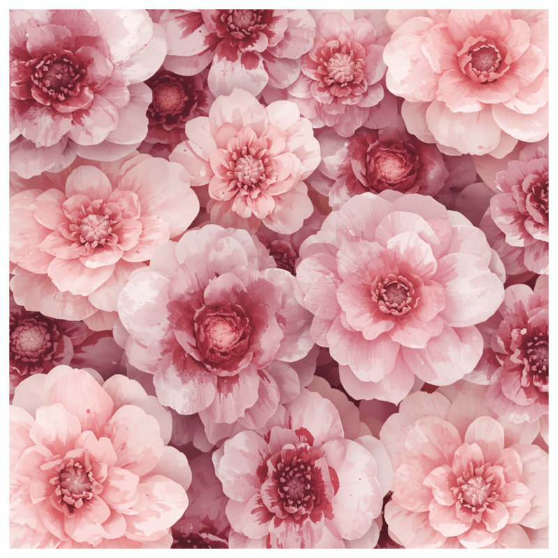 Housses de couette roses et pivoines, Très grand lit