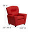 Contemporary Kids Recliner with Cup Holder-1550057893