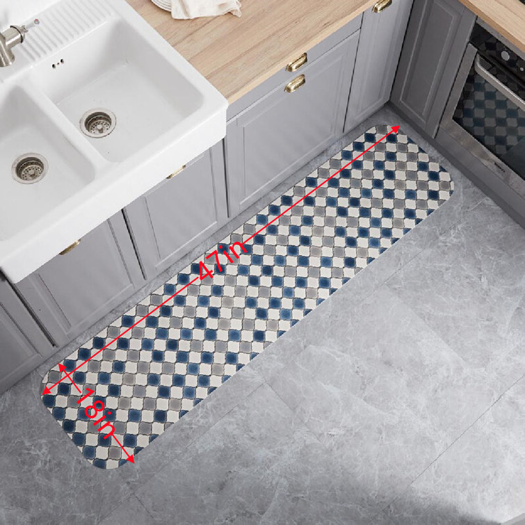 Waterproof Oil-proof Water-proof Absorbent Non-Slip Kitchen Mat Red Barrel Studio