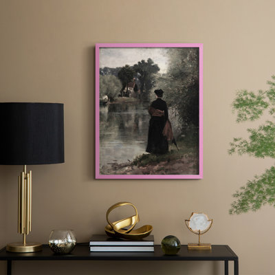 Vintage Portrait Print LXXXVII Framed Print - Solid Wood