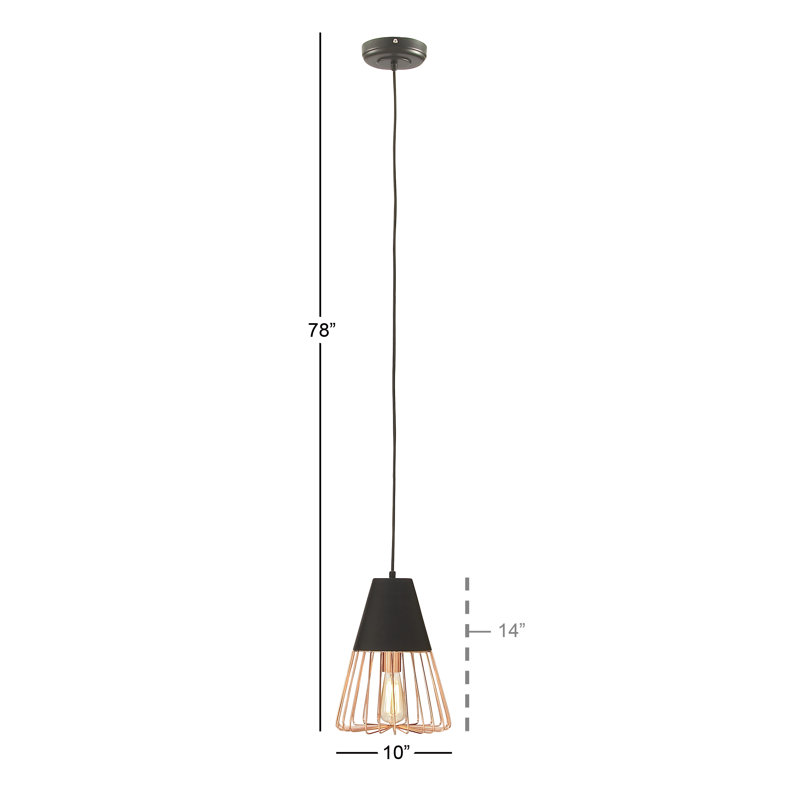Luminaire suspendu géométrique 1 lumières simple