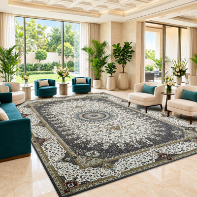 Rectangle Vintage Look Shag Indoor / Outdoor Washable