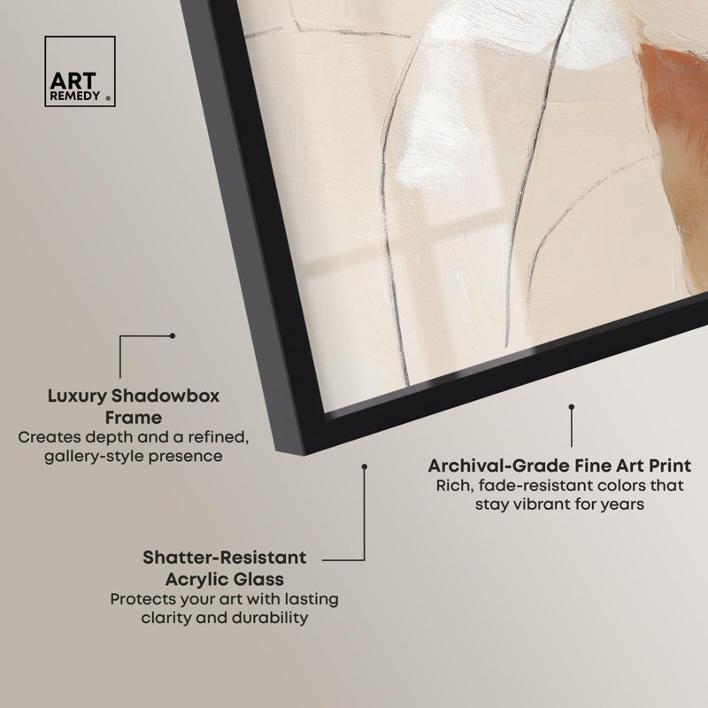«Mineral Veins I Shadowbox Print» par Art Remedy, H 31 po x l 25 po, Noir