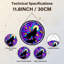 Panneau de vitrail 12 "H Wolf Moon