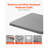 Bunkie Board, 1.5 in Bed Board Slats with 200D Oxford Cloth, Wooden Mattress Support for Bed, Easy Assembly Support Under Mattress, 2 Piece, Gray-446970937