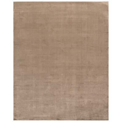 Faience Hand Loomed Silk Solid Color Rug
