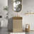 20'' Modern Small Bathroom Vanity with Sink & Soft Close Door, Gold 304 Metal Basin, Big Storage for Small Bathrooms, Powder Rooms, Apartments, Hotels-1928211384