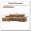 Repose-pieds en velours doux en L-958054012