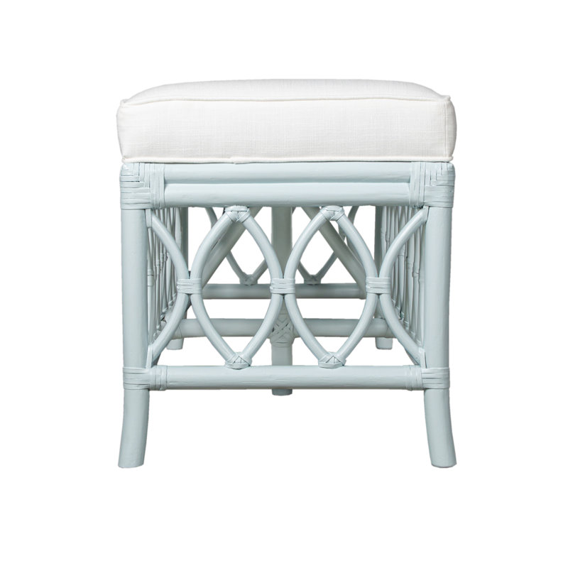 Lillian Upholstered Bench, Light Blue