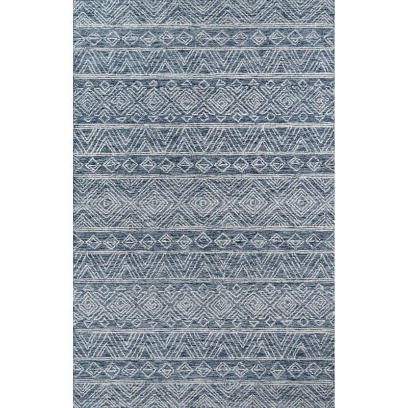 Tapis en laine crocheté à la main Adhley, Rectangle 2 pi x 3 pi