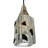 4.5" Square Metro Fusion Licorice Draped Glass Mini Pendant