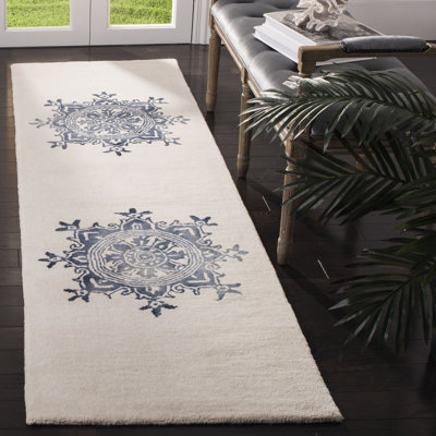 Tapis oriental en laine touffeté à la main Dip Dye