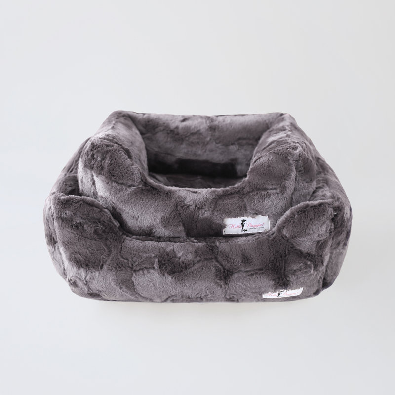 Luxe Dog Boster, Petit (l 10 po x P 7 po x H 5 po), Étain