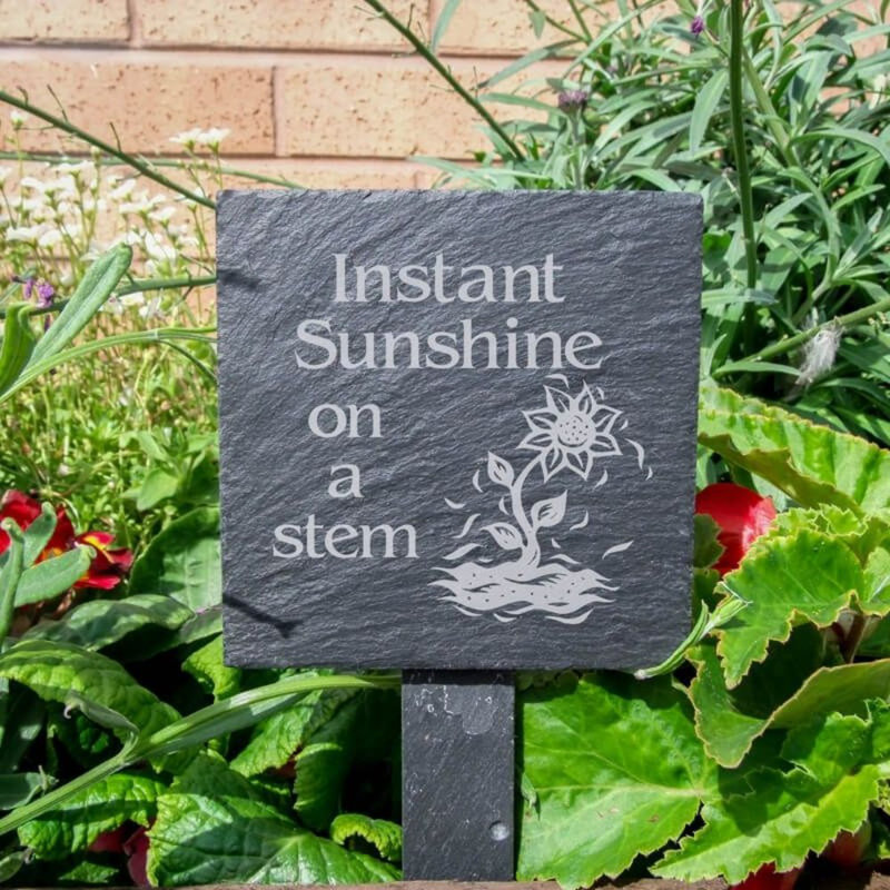 Milano Stone Plants & Flowers Garden Sign