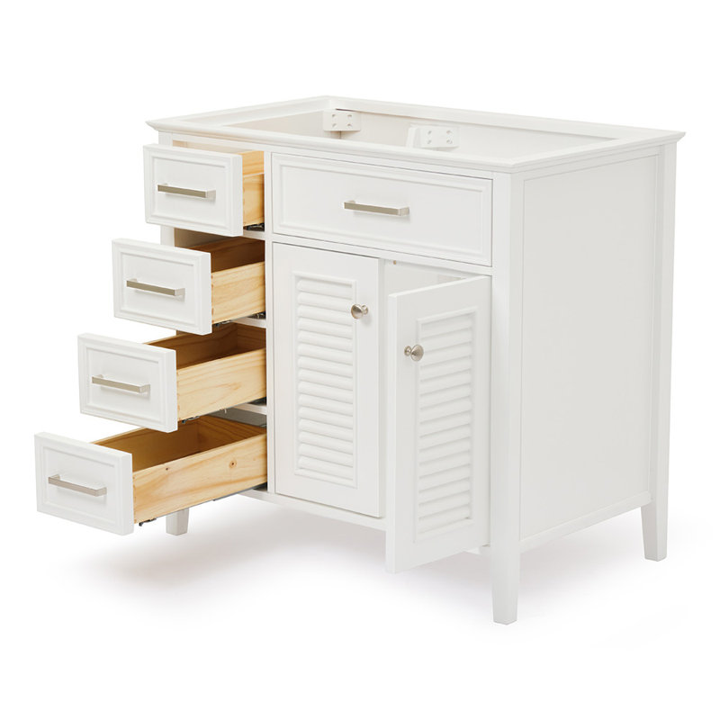 Base de meuble-lavabo simple 37 po Ferree, Blanc