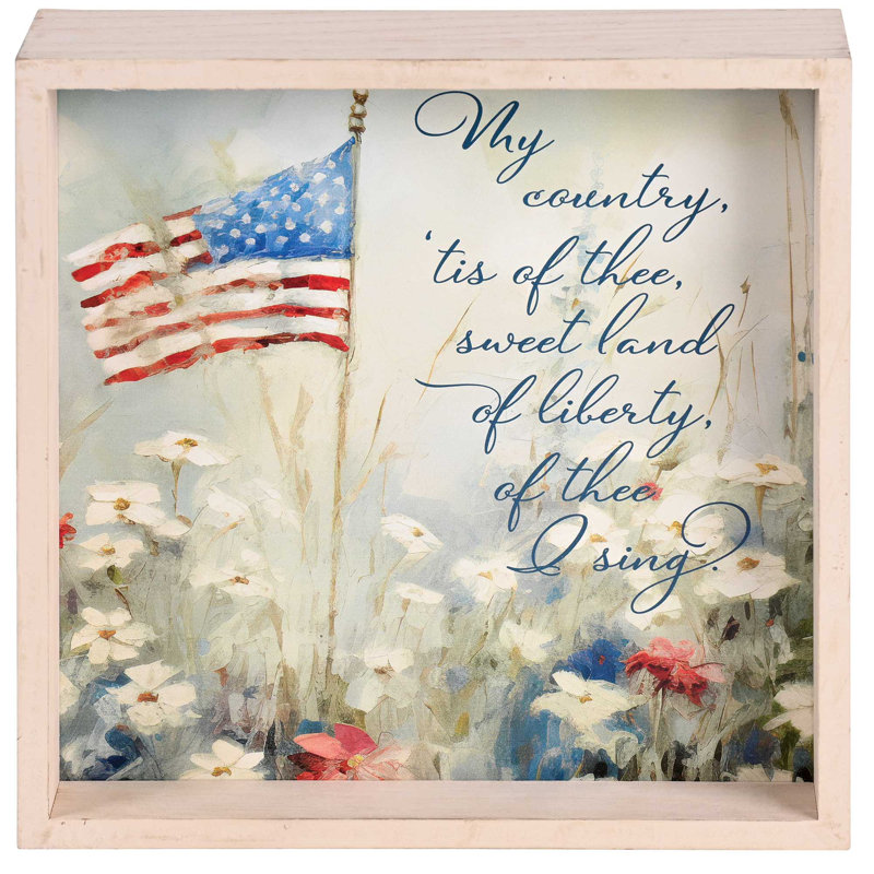 Tabletop 2 Sided Patriotic Garden