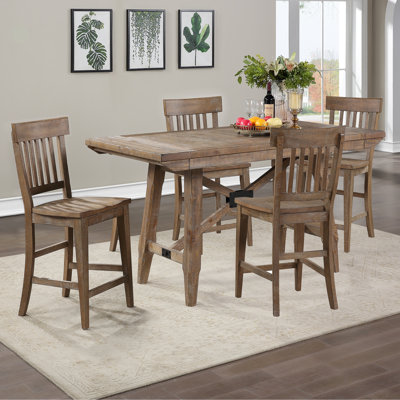 Surbit Ballam Counter Height Extendable Dining Set
