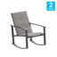 Chaises berçantes d'extérieur modernes Kirkville avec matériau Flex Comfort et structure en acier antirouille-88127018