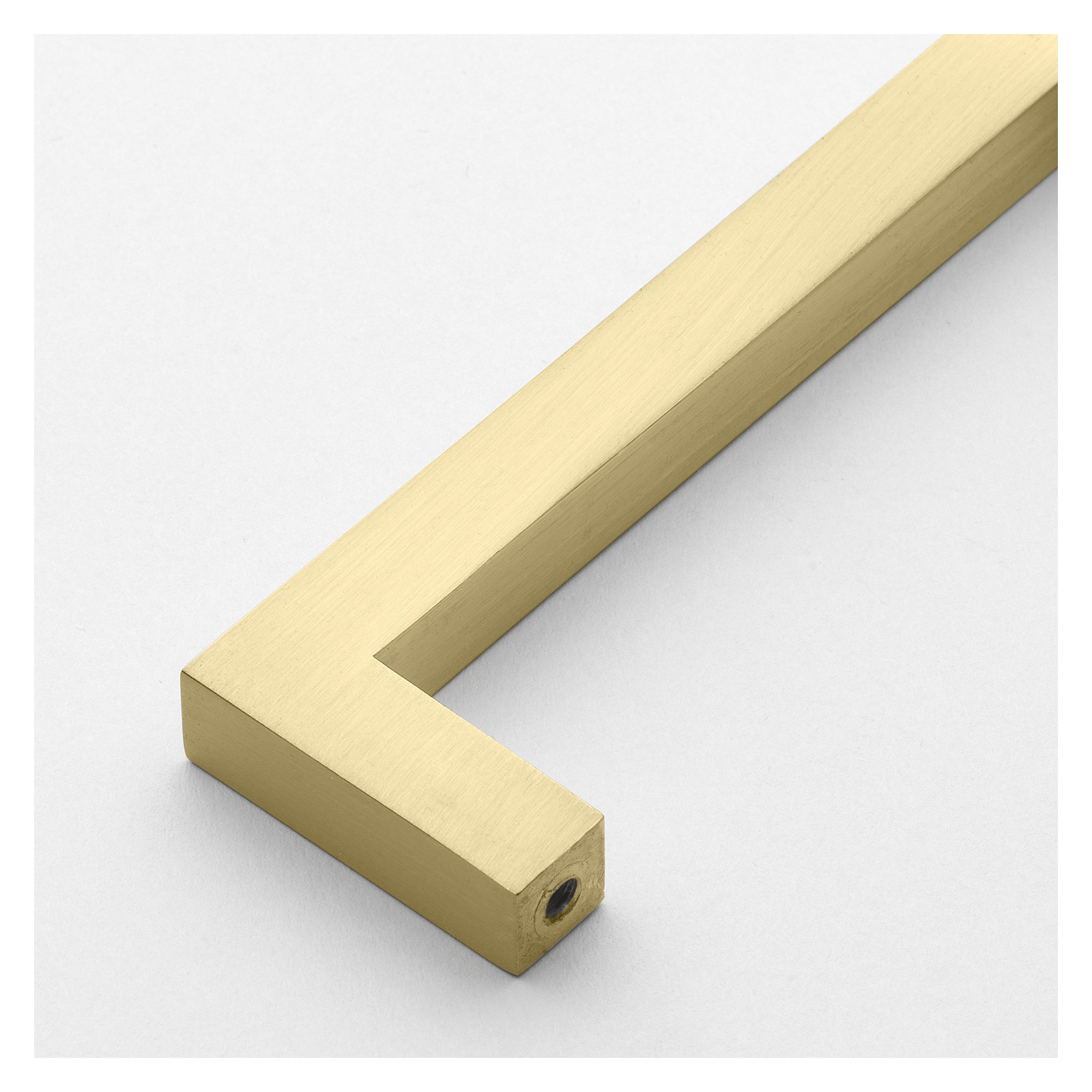 Kingston Collection Solid Square Bar Pull, Satin Gold, 3 3/4"