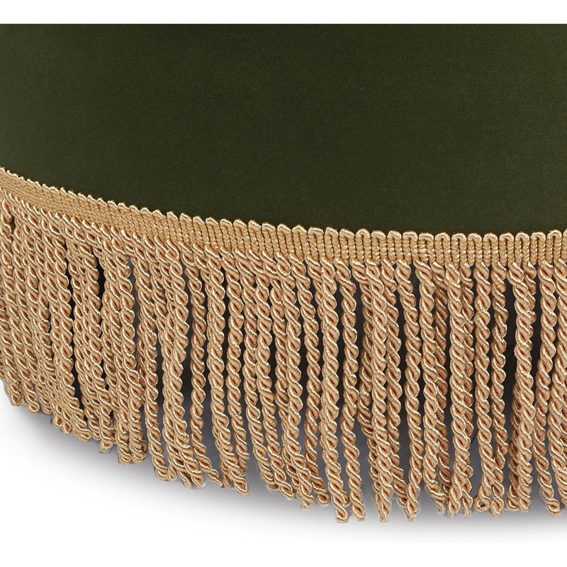 Repose-pieds Neptune, Velours vert olive