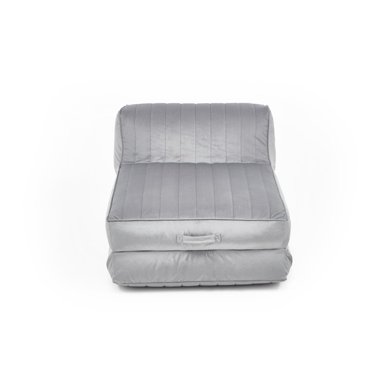 Upholstered Chaise Lounge, Polyester beige