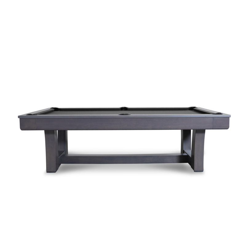 Everly Slate Pool Table with Professional Installation Included, Titanium