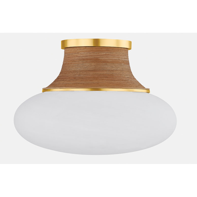 PEARL RIVER Flush Mount, 10.25'' H x 15'' W x 15'' D, 15 W, 159 V