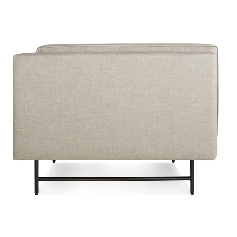 Bank Club Chair, Black, Vern Grey